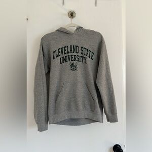 Cleveland State University Gray Hooded Sweatshirt